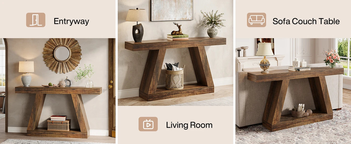 Farmhouse Console Table 55"