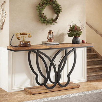 Butterfly Rustic Console Table