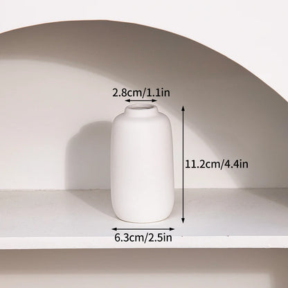 White Ceramic  Decorative Vase