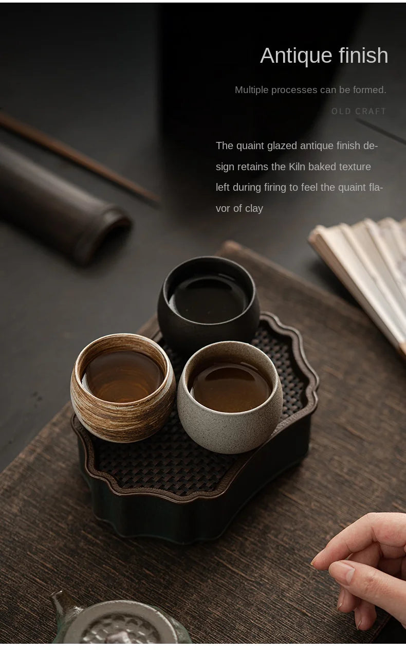 Japanese Style Handmade Stoneware Tea Cup