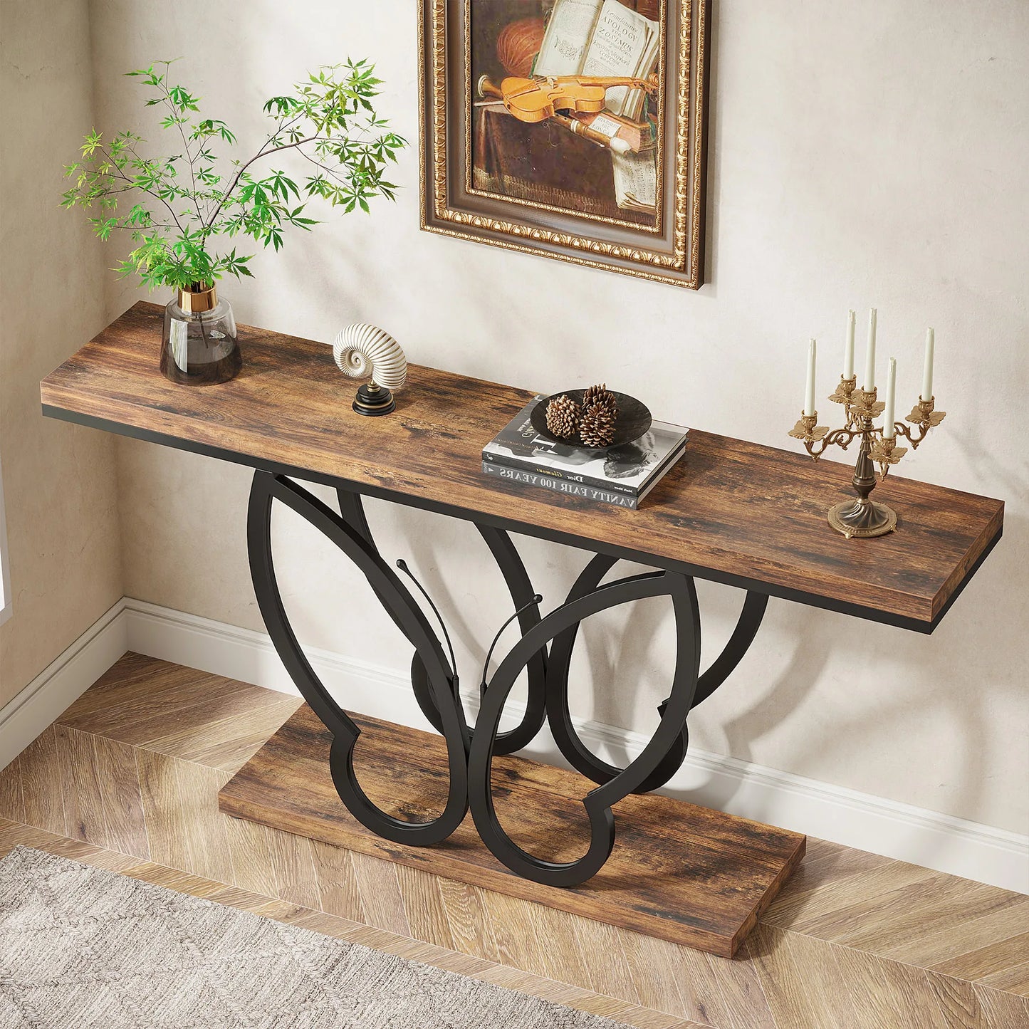 Butterfly Rustic Console Table