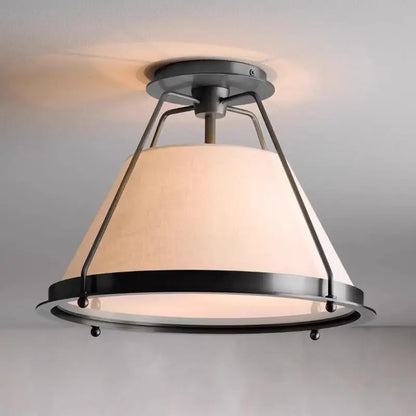 Vintage Fabric Pendant Light