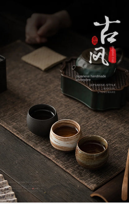 Japanese Style Handmade Stoneware Tea Cup