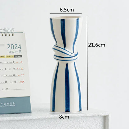 Double Ear Ceramic Vase