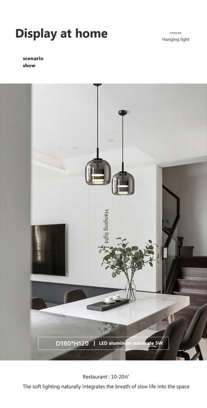 Modern Glass Pendant Light