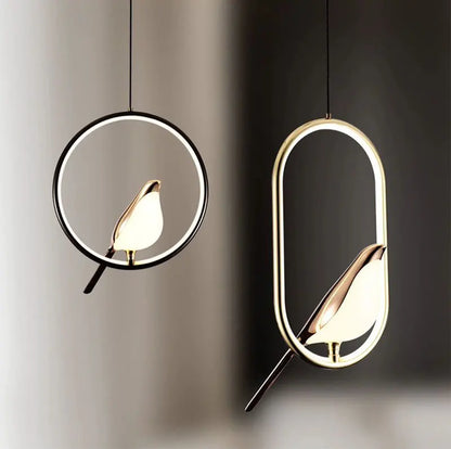 Magpie Bird LED Pendant Light