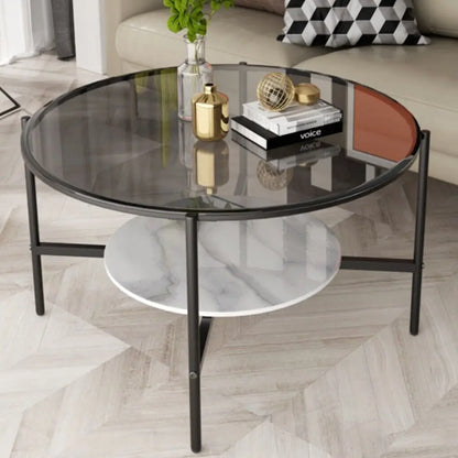 2-Tier Round Accent Table