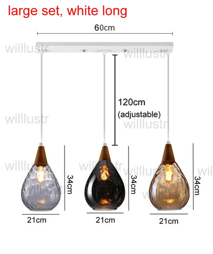 Aquatex Glass Pendant Light