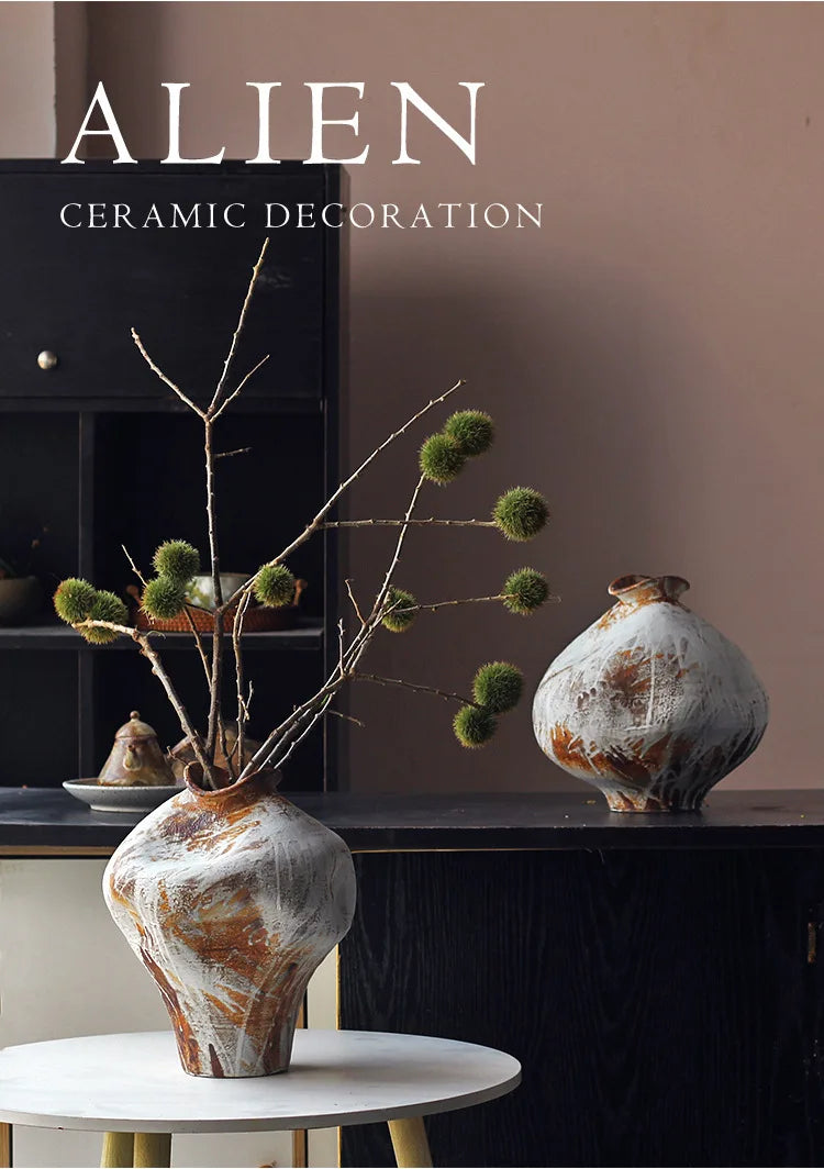 Vintage Wabi-Sabi Style Pot