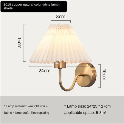 Fan-shaped Pleated Wall Lamp