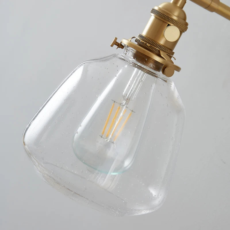 Clear Glass LED Wall Light
