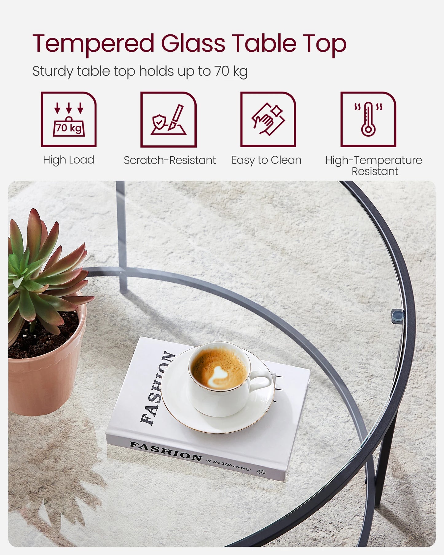 Glass Round Coffee Table