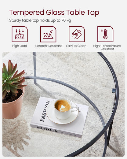 Glass Round Coffee Table