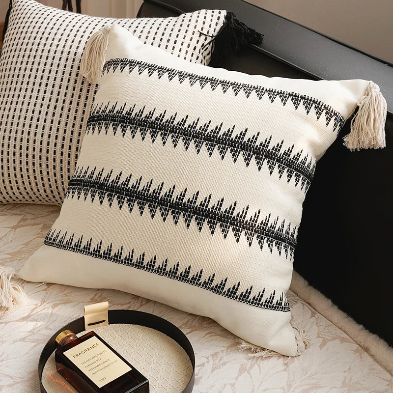 French Brown Throw Pillow Cover