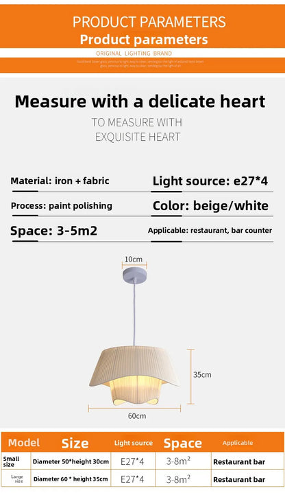French Cream Style Pendant Lamp