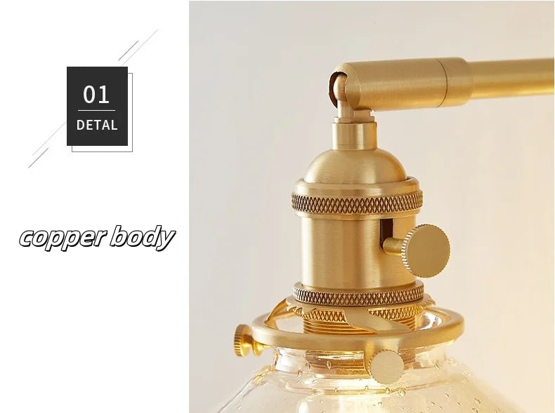 Clear Glass LED Wall Light