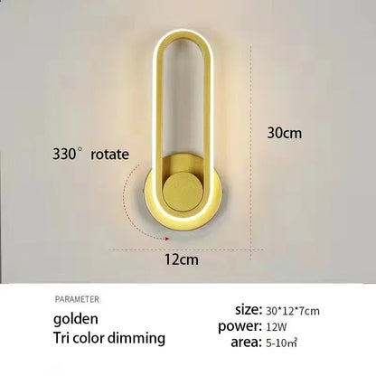 Modern Rotatable LED Wall Sconce