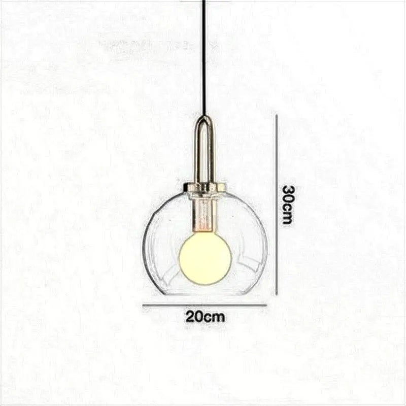 Industrial Smoke Glass Pendant Light