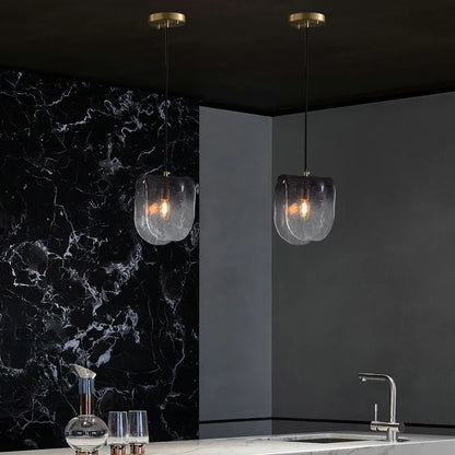 Modern Glass Hanging Art Chandelier