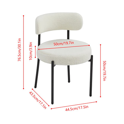 Dining Chairs Set of 2 with Oversized Seat