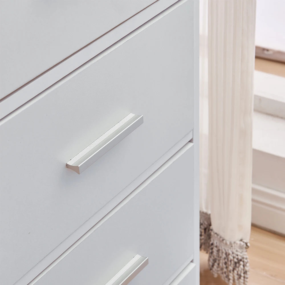 BonChoice Utility 3-Tier Shelves & 4 Drawers Corner Cabinet