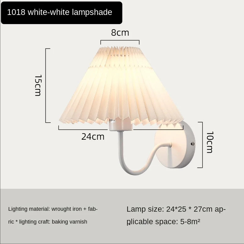 Fan-shaped Pleated Wall Lamp