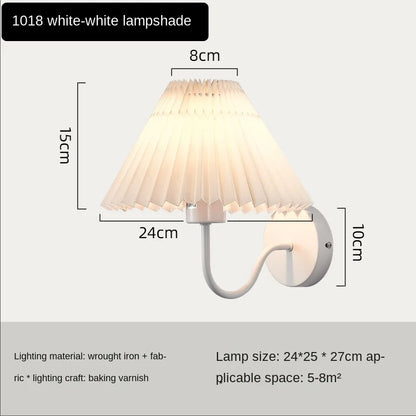 Fan-shaped Pleated Wall Lamp