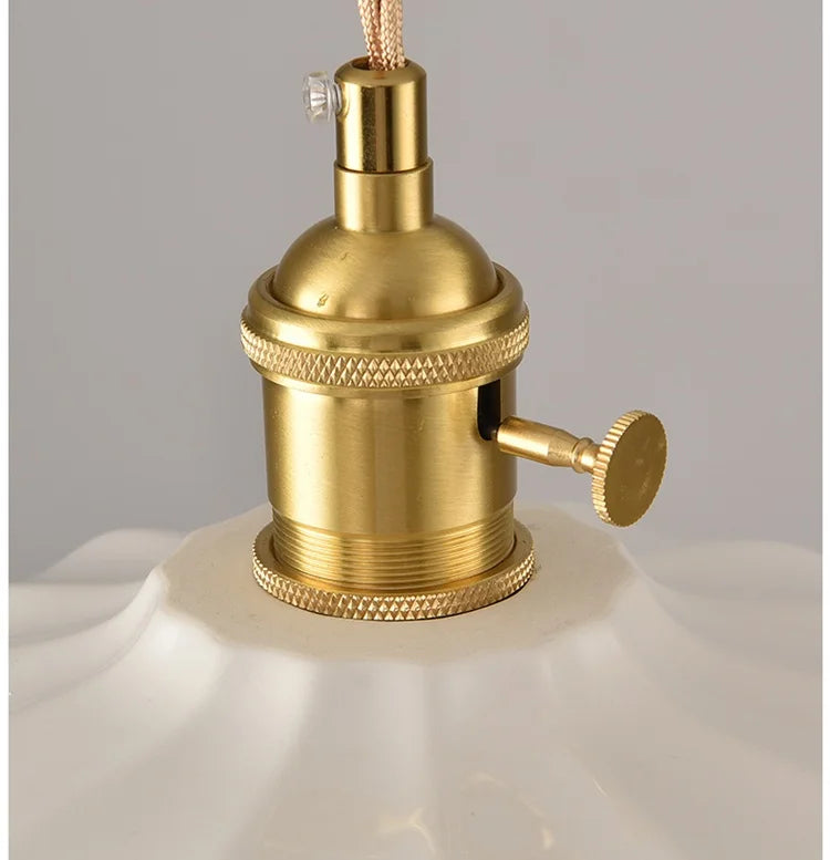 White Ceramic Pendant Light