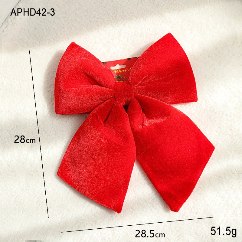 Christmas Velvet Red Bow