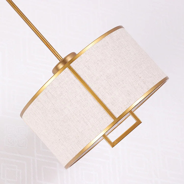 Round Cloth Shade Pendant Light