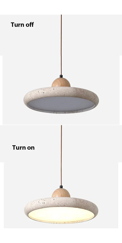 Vintage Travertine Chandeliers