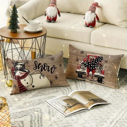 Christmas Pillowcases: Snowman, Hello Winter, Merry & Bright