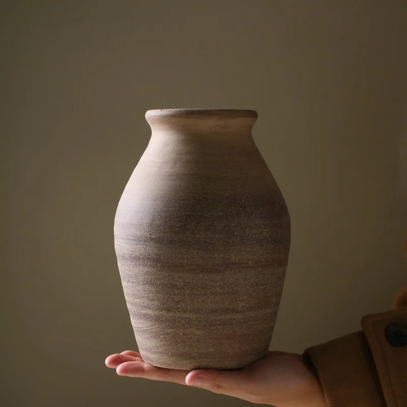 Rough Clay Pottery Vase