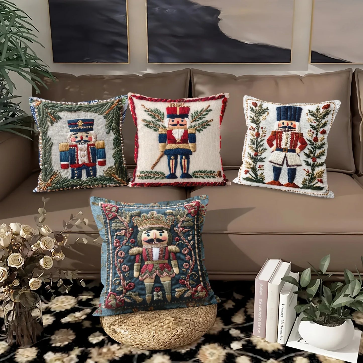 Christmas Nutcracker Printed Pillowcase