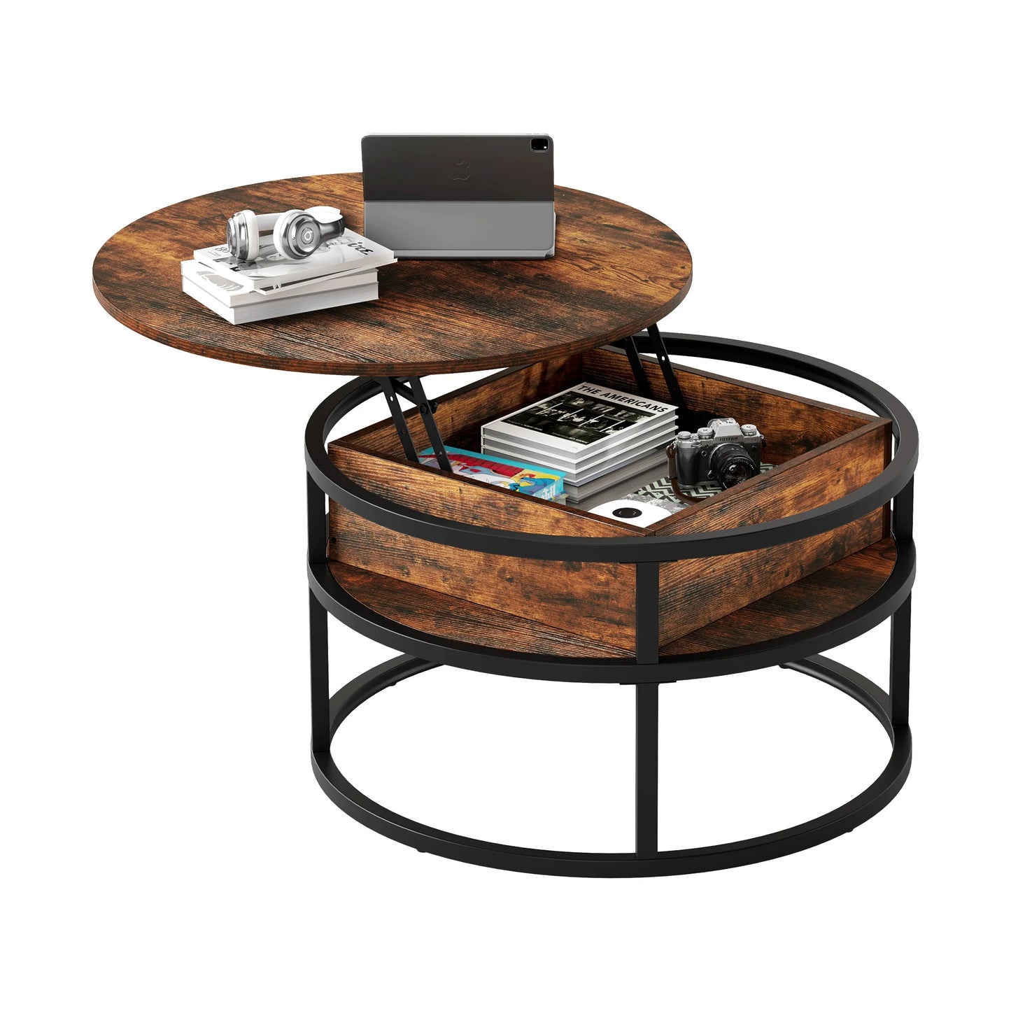 Round Lift Top Coffee Table