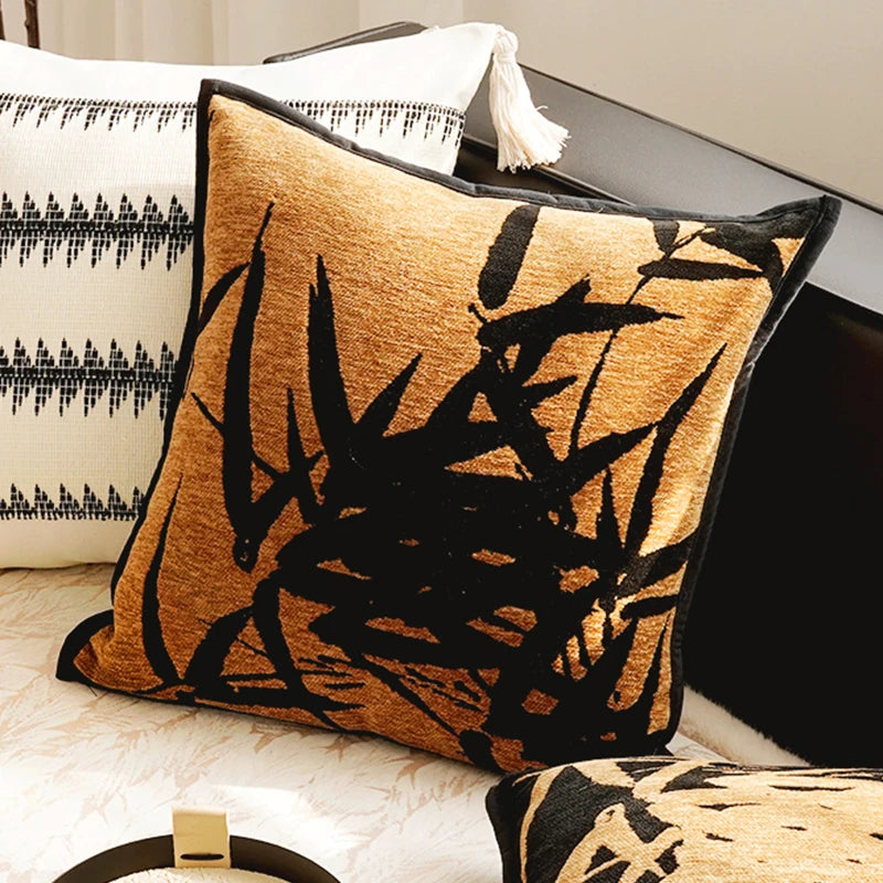 French Brown Throw Pillow Cover