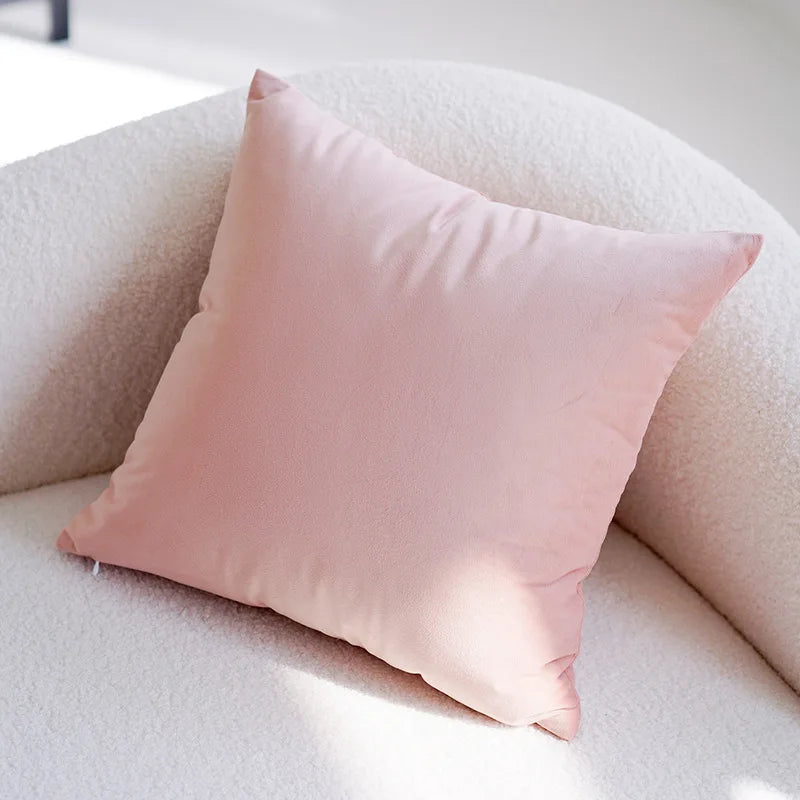 Pink Cute Throw Pillow Cover