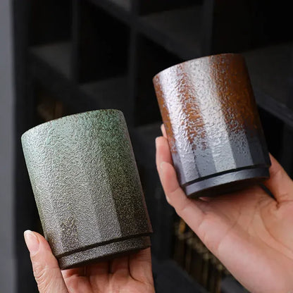 Vintage Handmade Chinese Ceramic Mug