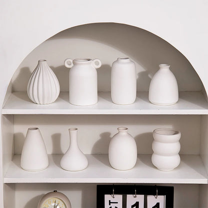 White Vase Mini Flower Pot