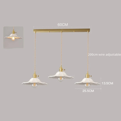 White Ceramic Pendant Light