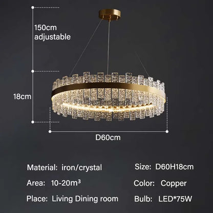 Luxury Crystal Pendant Light