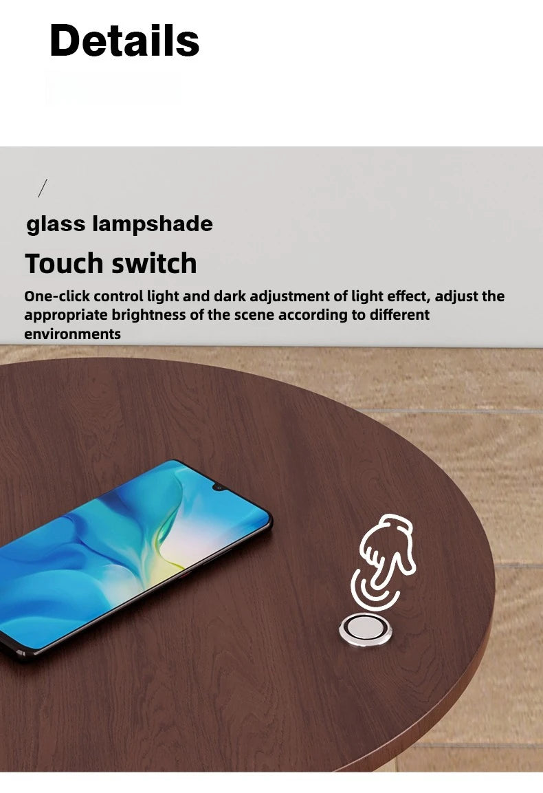 Bedside Table With Wireless Charger