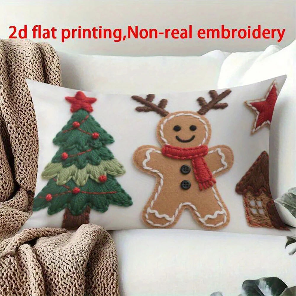 Christmas Pillow Cover Ginger Bread