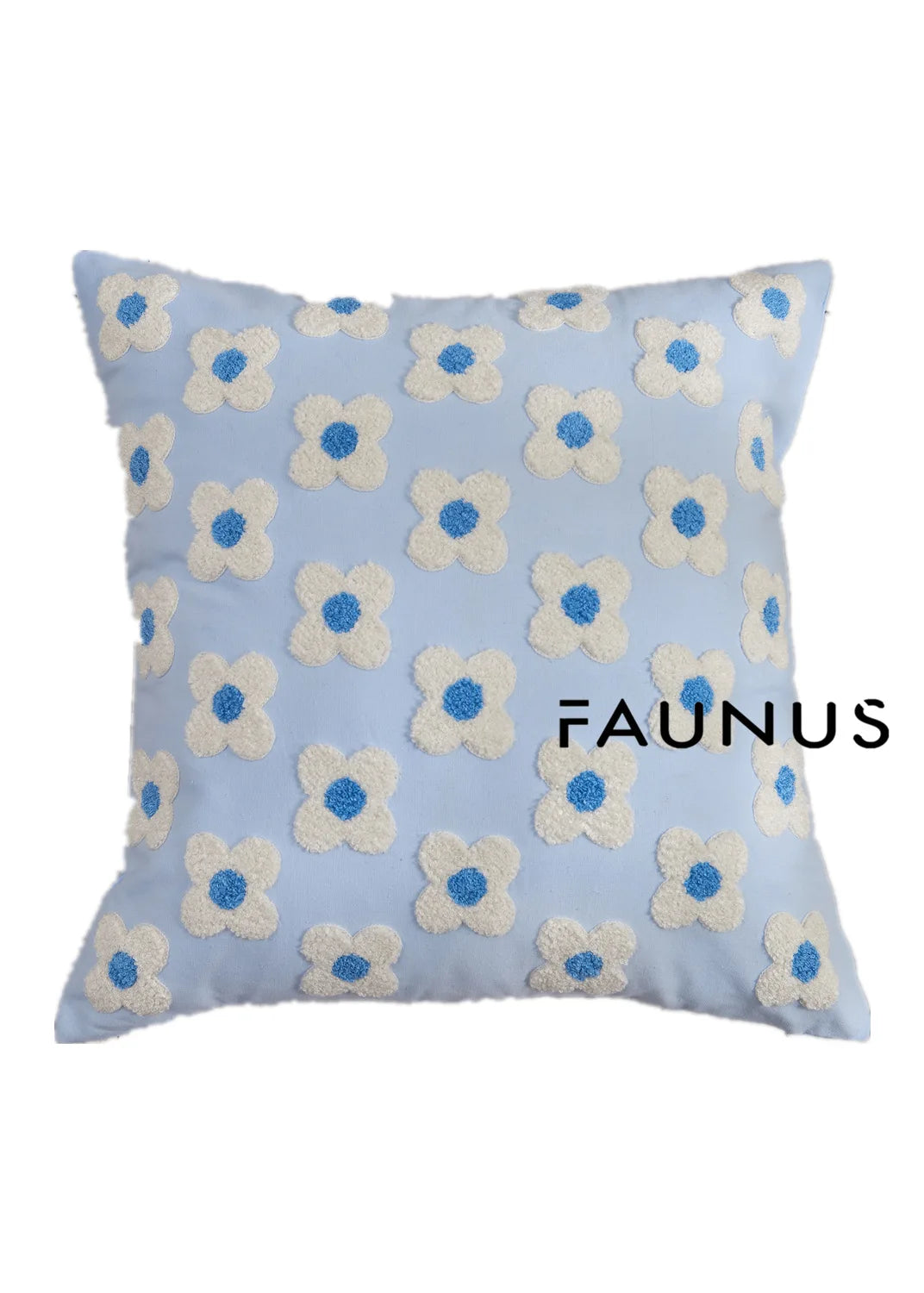 Daisy Embroidery Throw Pillow Covers