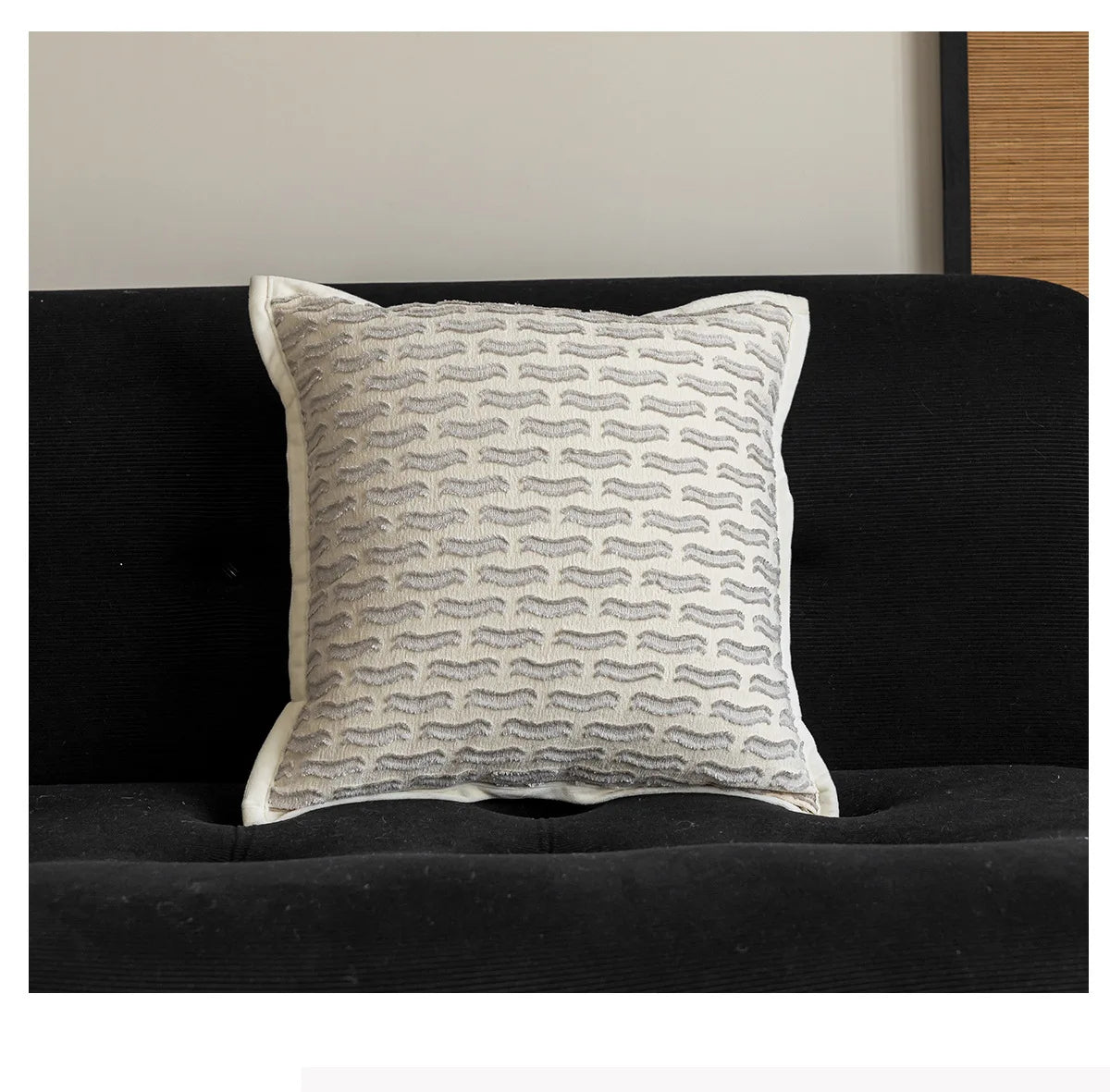 Creamy Simple Throw Pillowcase