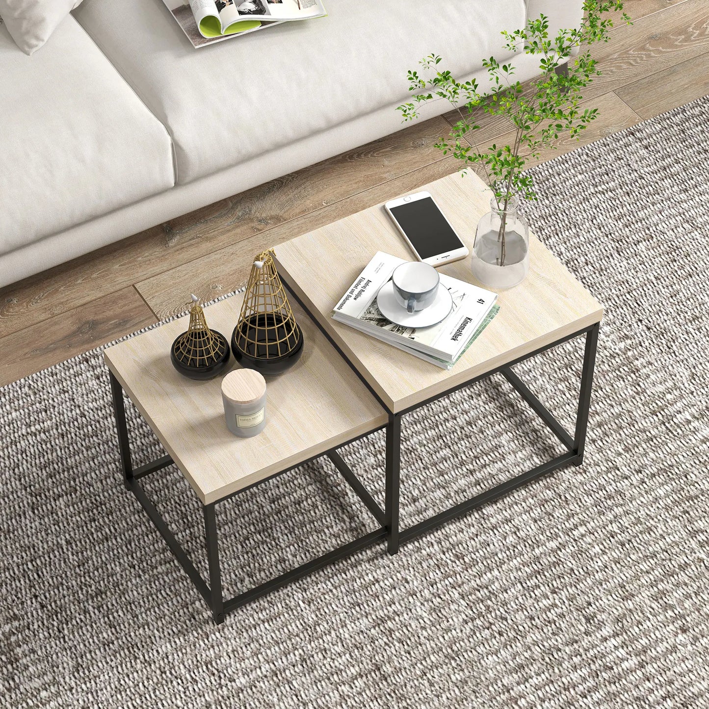 Square Coffee Table Set