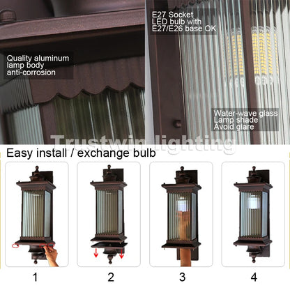 European Style Outdoor Wall Lamp