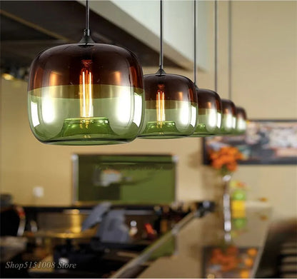 Apple Style Glass Pendant Light