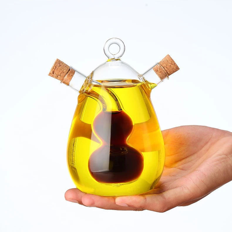 Two-in-one Glass Oil Bottle