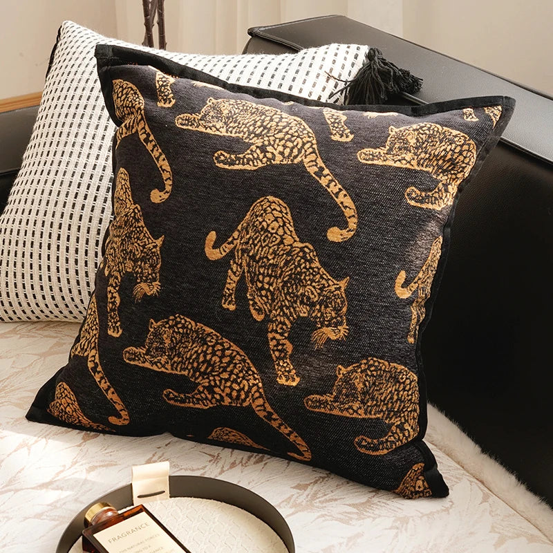 French Brown Throw Pillow Cover